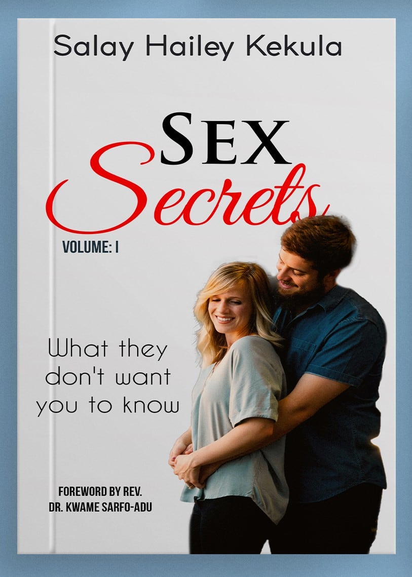 Book cover for Sex Secrets by Salay Hailey Kekula with an embracing couple